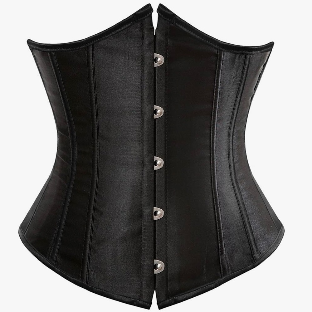 Amazon Women's Black Waist Training Overbust Corset